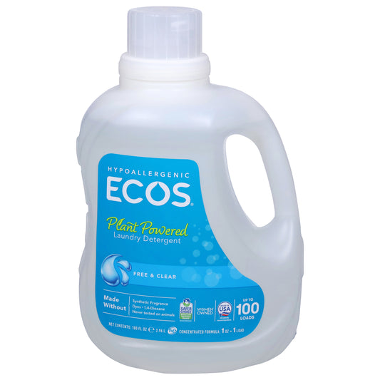 Ecos Plant Powered Free & Clear Laundry Detergent 100 fl oz