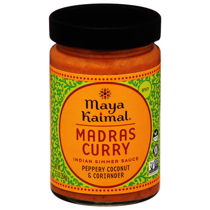 Maya Kaimal Spicy Madras Curry Indian Simmer Sauce 12.5 oz