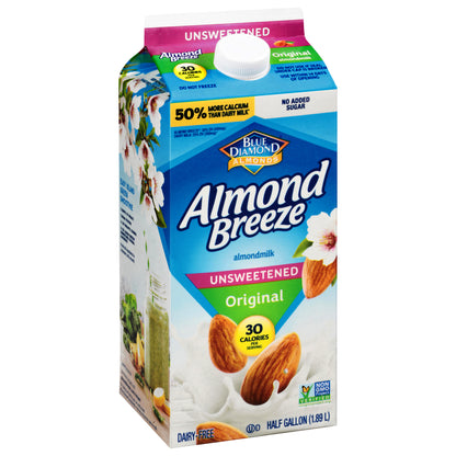 Almond Breeze Original Unsweetened Almondmilk 0.5 gl