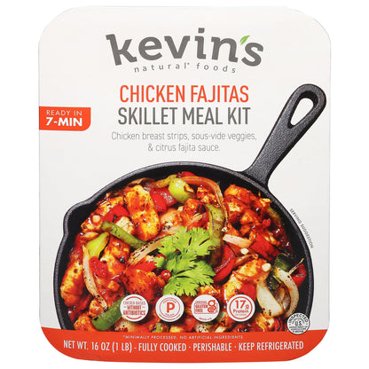 Kevin's Natural Foods Chicken Fajitas Skillet Meal Kit 16 oz