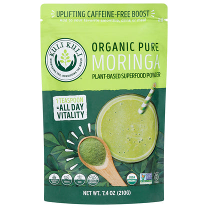 Kuli Kuli Organic Pure Moringa Plant-Based Superfood Powder 7.4 oz