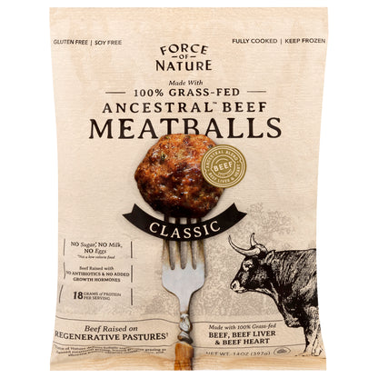 Force of Nature Classic Meatballs 14 oz