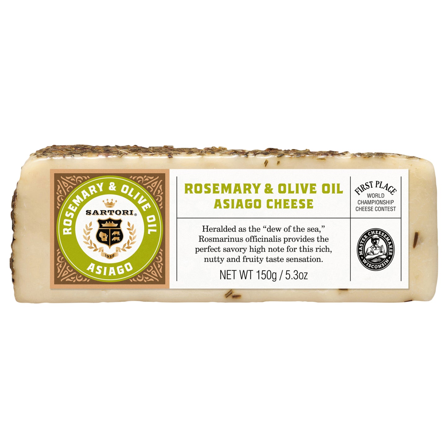 Sartori Rosemary & Olive Oil Asiago Cheese 5.3 oz