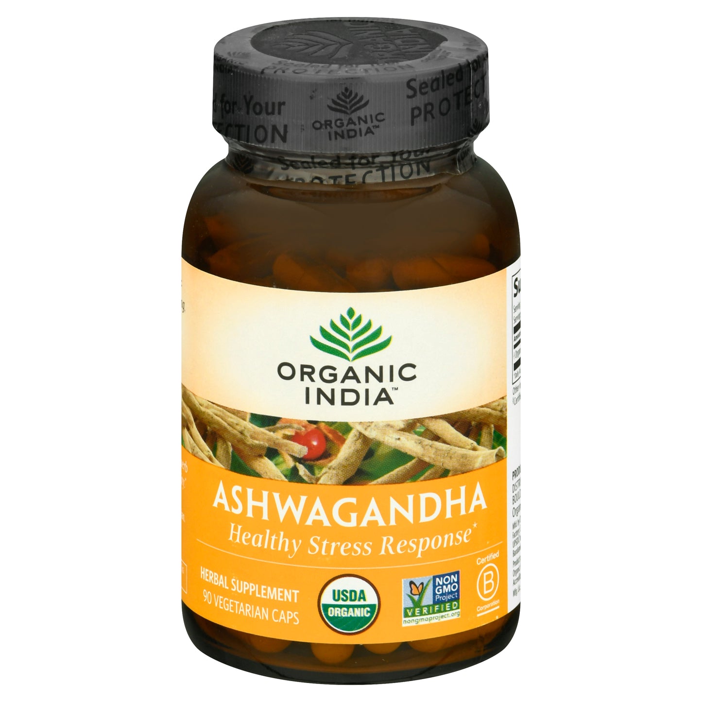 Organic India Vegetarian Caps Ashwagandha 90 ea