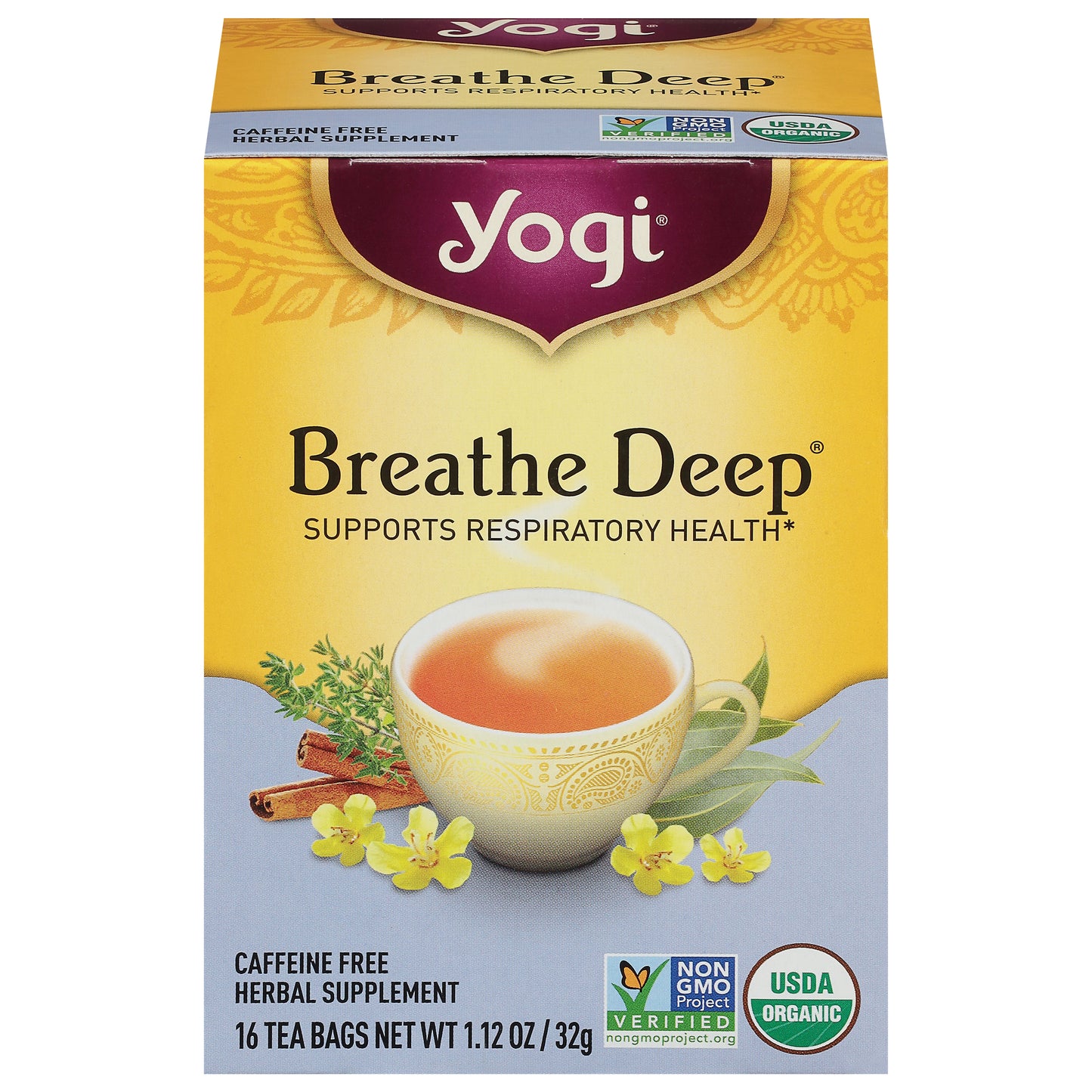 Yogi Breathe Deep Tea 16 Tea Bags