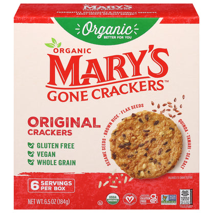 Mary's Gone Crackers Organic Original Crackers 6.5 oz