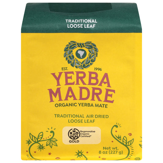 Yerba Madre Organic Traditional Air Dried Loose Leaf Yerba Mate 8 oz