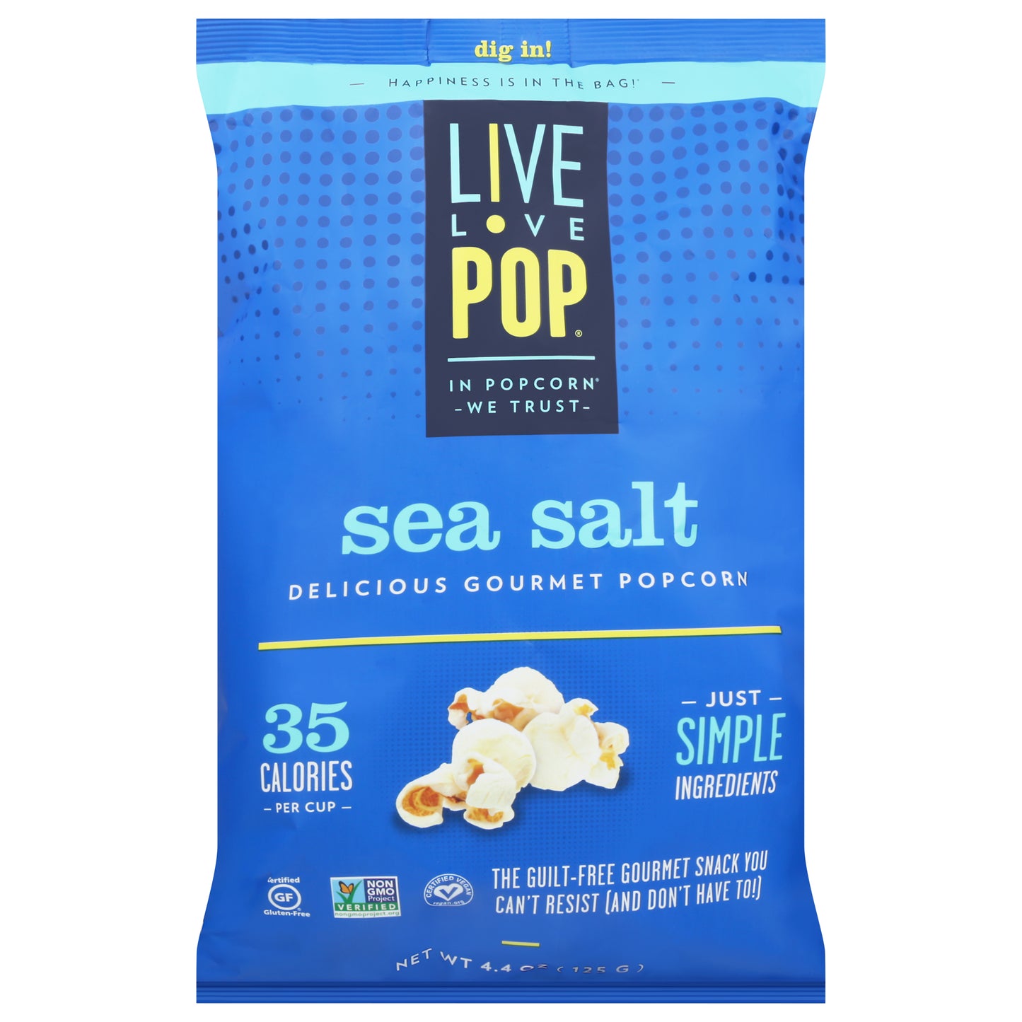 Live Love Pop Sea Salt Popcorn 4.4 oz