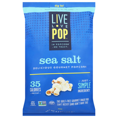 Live Love Pop Sea Salt Popcorn 4.4 oz