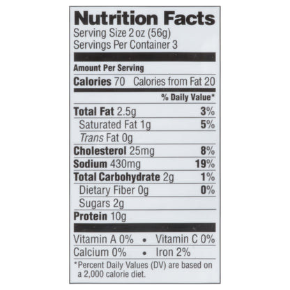 True Story Organic Uncured Applewood Smoked Ham 6 oz