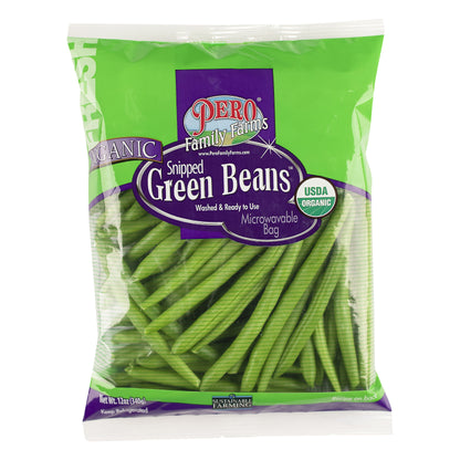 Pero Family Farms Snipped Organic Green Beans 12 oz