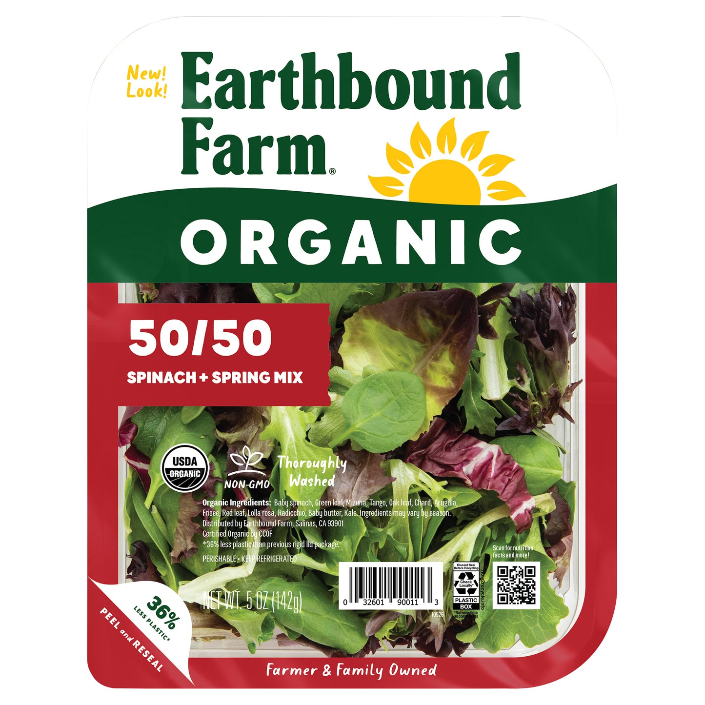 Earthbound Farm Organic Spinach + Spring Mix 5 oz