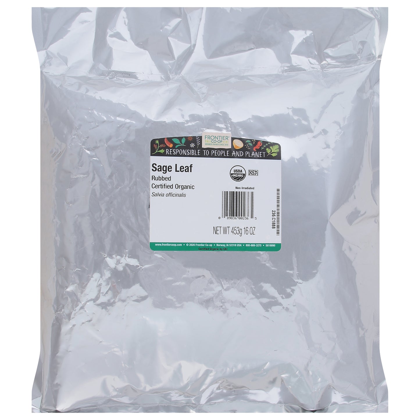 Frontier Co-op Rubbed Sage Leaf 16 oz