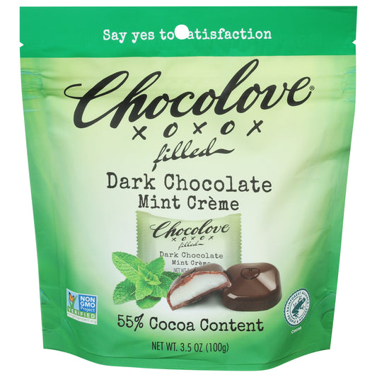 Chocolove 55% Cocoa Mint Creme Dark Chocolate 3.5 oz