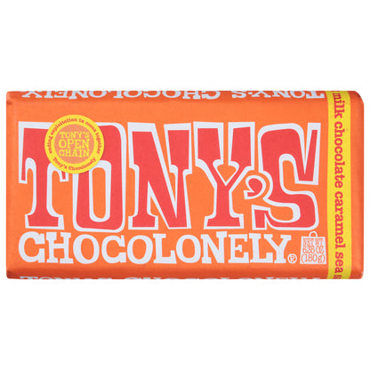 Tony's Chocolonely Caramel Sea Salt Milk Chocolate 6.35 oz