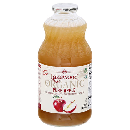 Lakewood Organic Fresh Pressed Pure Apple Juice 32 oz