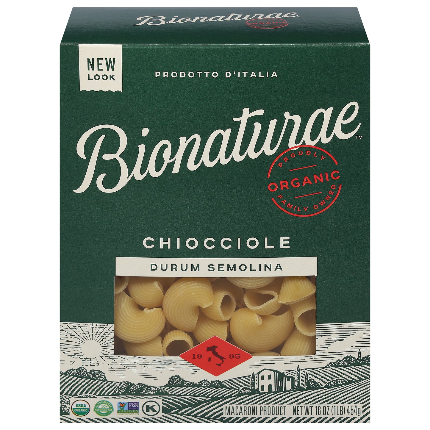Bionaturae 100% Organic Durum Semolina Chiocciole 16 oz