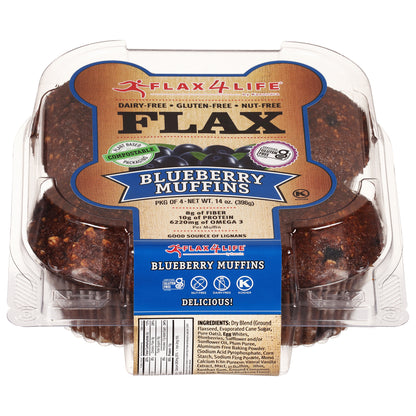 Flax4Life Flax Blueberry Muffins 4 ea