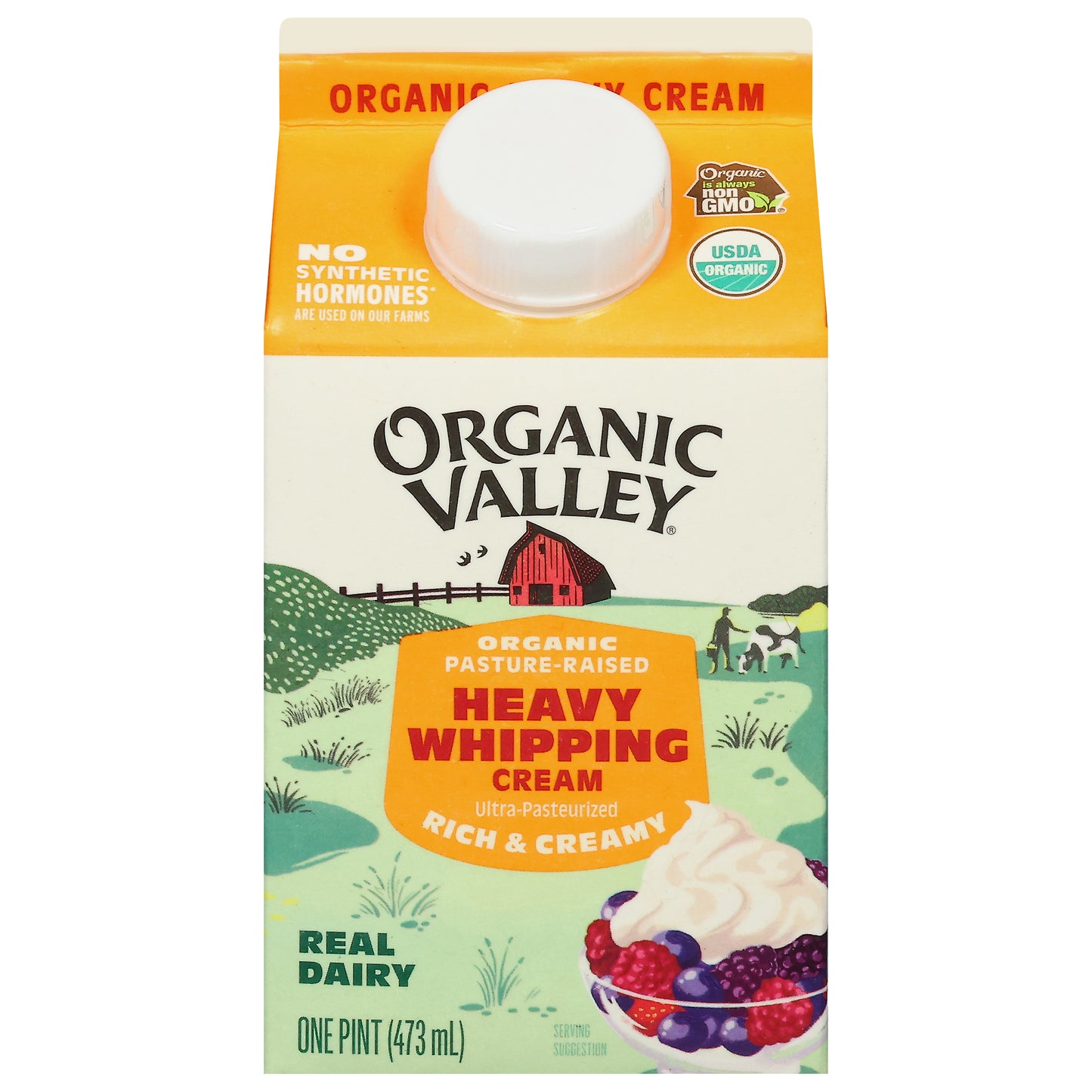 Organic Valley Heavy Organic Whipping Cream 1 pt