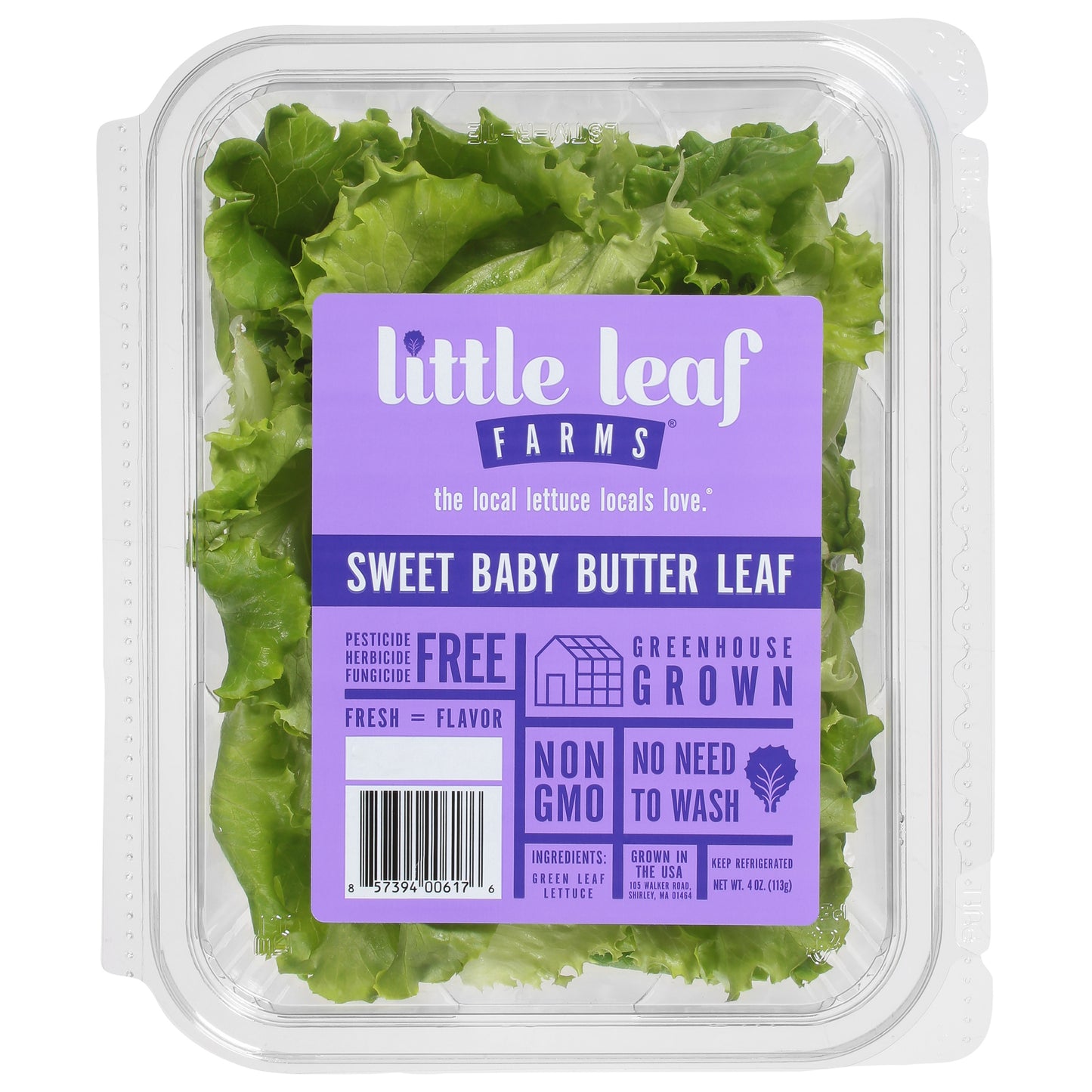 Little Leaf Farms Butter Leaf Sweet Baby Lettuce 4 oz