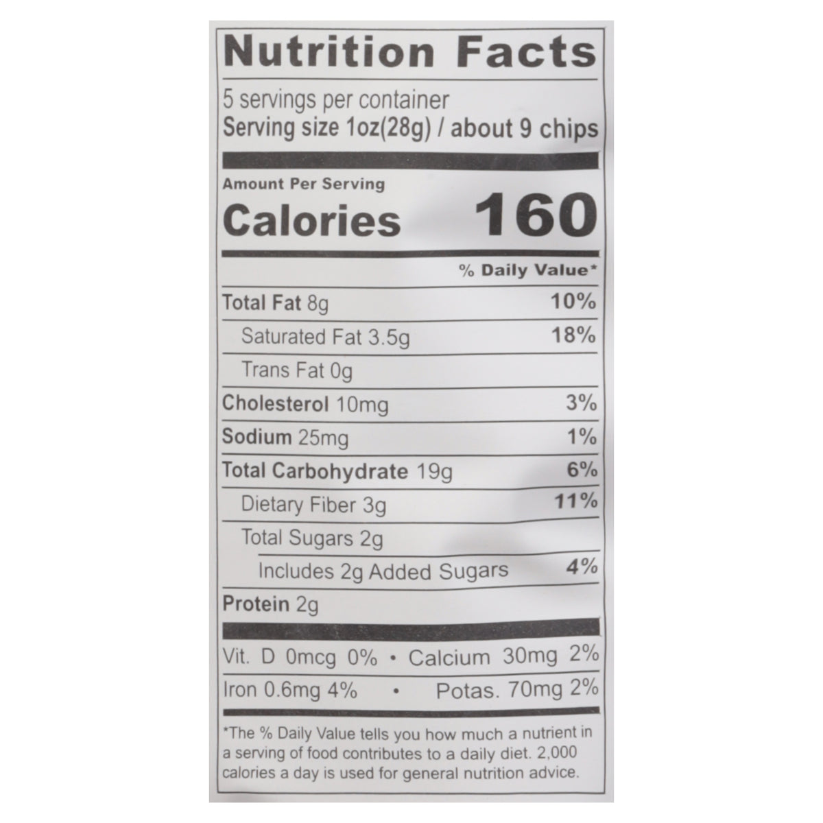 Masa Traditional Churro Tortilla Chips 5 oz