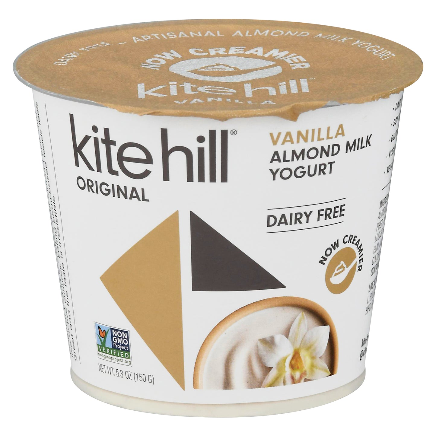 Kite Hill Original Dairy Free Vanilla Almond Milk Yogurt 5.3 oz