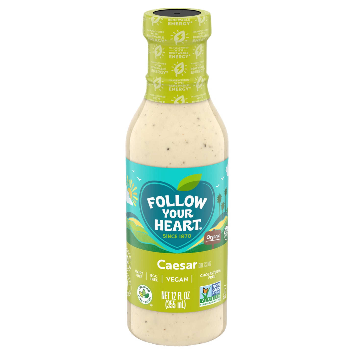 Follow Your Heart Organic Dairy Free Vegan Caesar Dressing, 12 fl. oz.