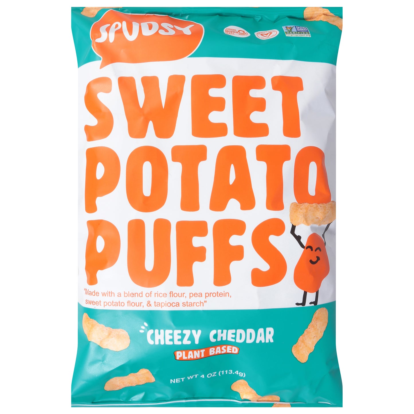 Spudsy Cheesy Cheddar Sweet Potato Puffs 4 oz