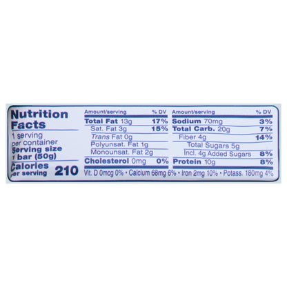 Zing Dark Chocolate Mint Plant-Based Bar 1.76 oz