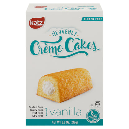 Katz Gluten Free Heavenly Vanilla Creme Cakes 6 ea