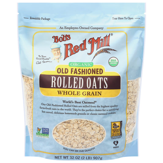 Bob's Red Mill Organic Whole Grain Old Fashioned Rolled Oats 32 oz