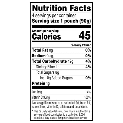 Santa Cruz Organic Unsweetened Applesauce 4 - 3.2 oz Pouches