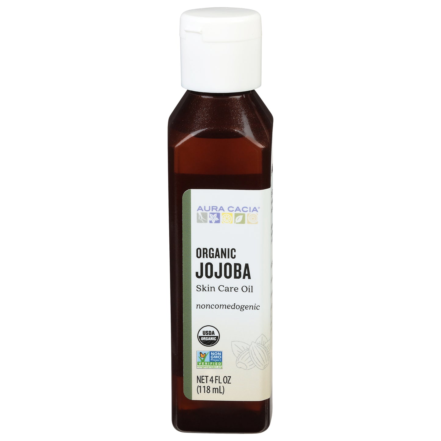 Aura Cacia Organic Jojoba Skin Care Oil 4 fl oz