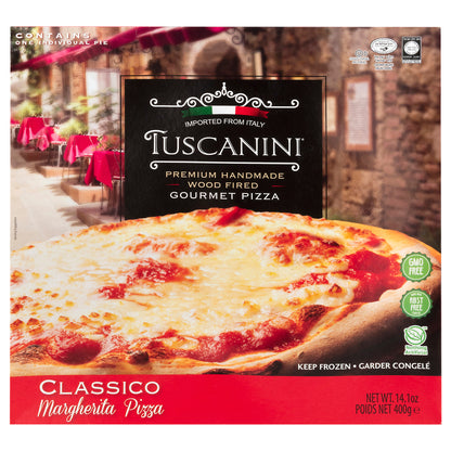 Tuscanini Premium Handmade Wood Fired Gourmet Classico Margherita Pizza 14.1 oz