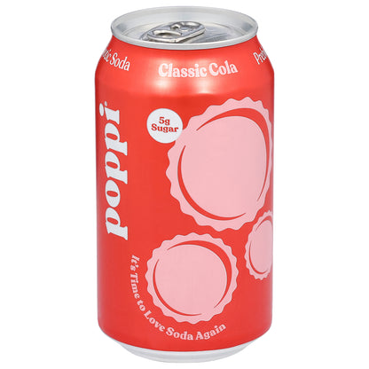 Poppi Classic Cola Prebiotic Soda 12 fl oz