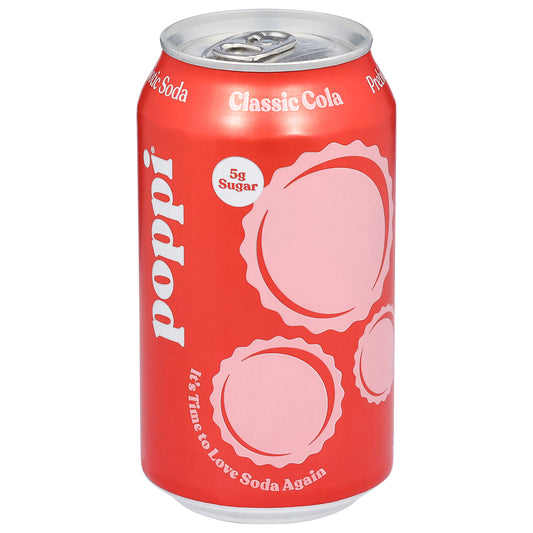 Poppi Classic Cola Prebiotic Soda 12 fl oz