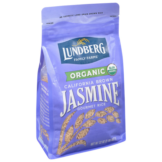 Lundberg Family Farms Jasmine California Brown Organic Gourmet Rice 32 oz