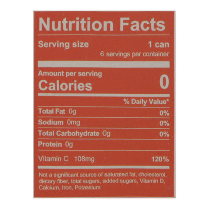 Hop Wtr Non-Alcoholic Blood Orange Sparkling Hop Water 6 - 12 oz Cans