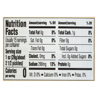 Woodstock Organic Kosher Baby Dill Pickles 24 fl oz