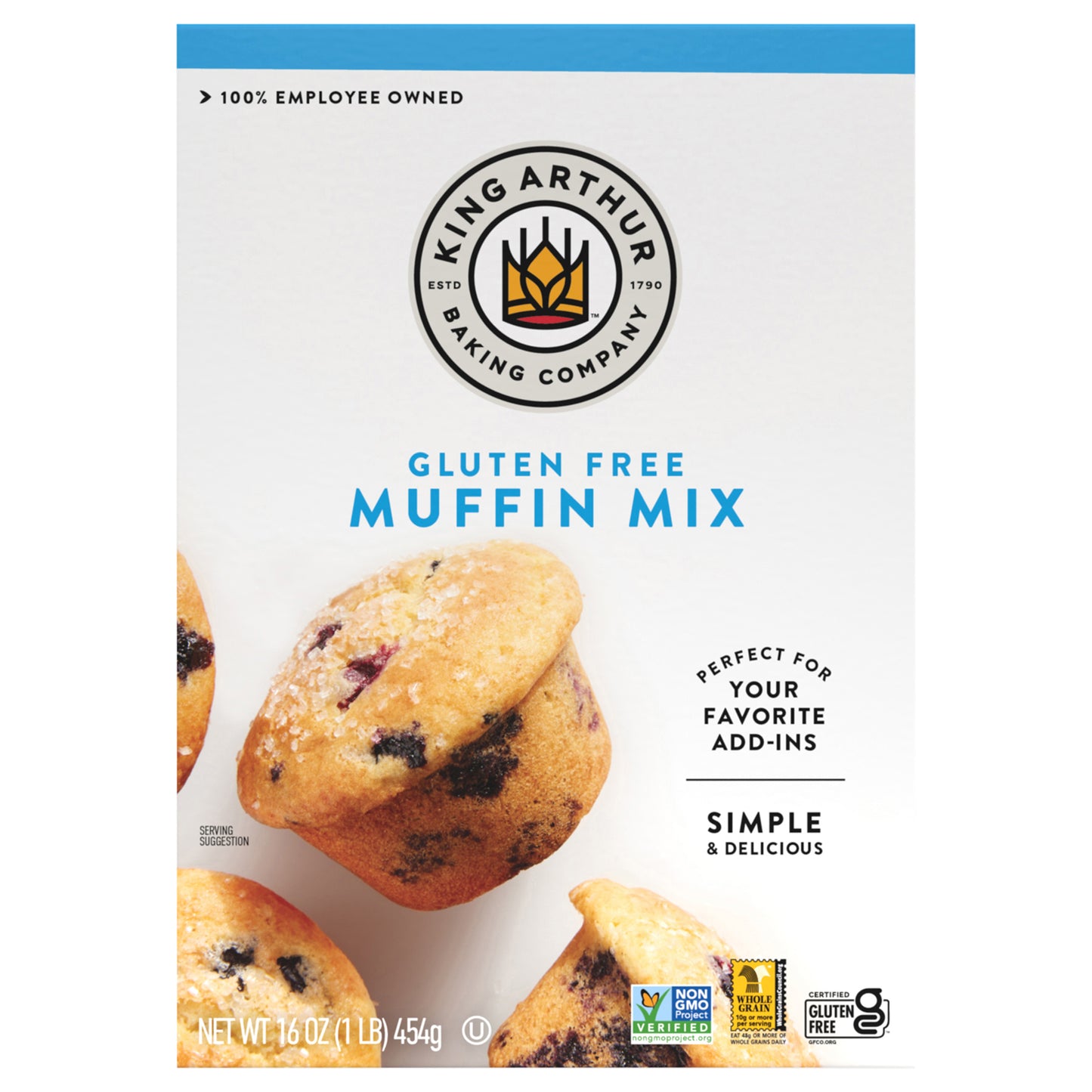 King Arthur Baking Company Gluten Free Muffin Mix 16 oz