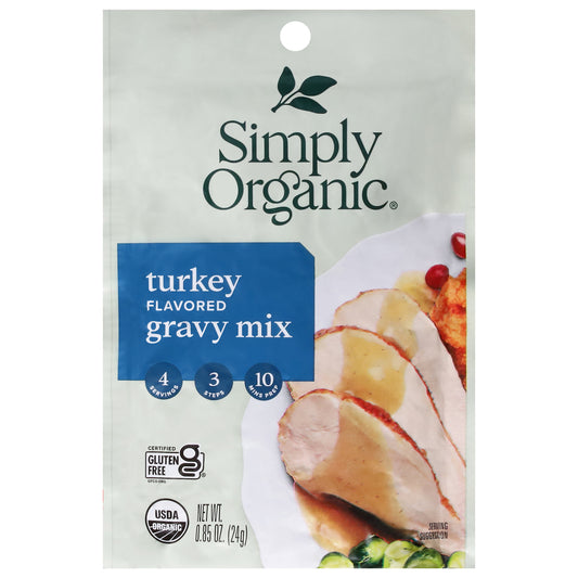 Simply Organic Turkey Flavored Gravy Mix 0.85 oz