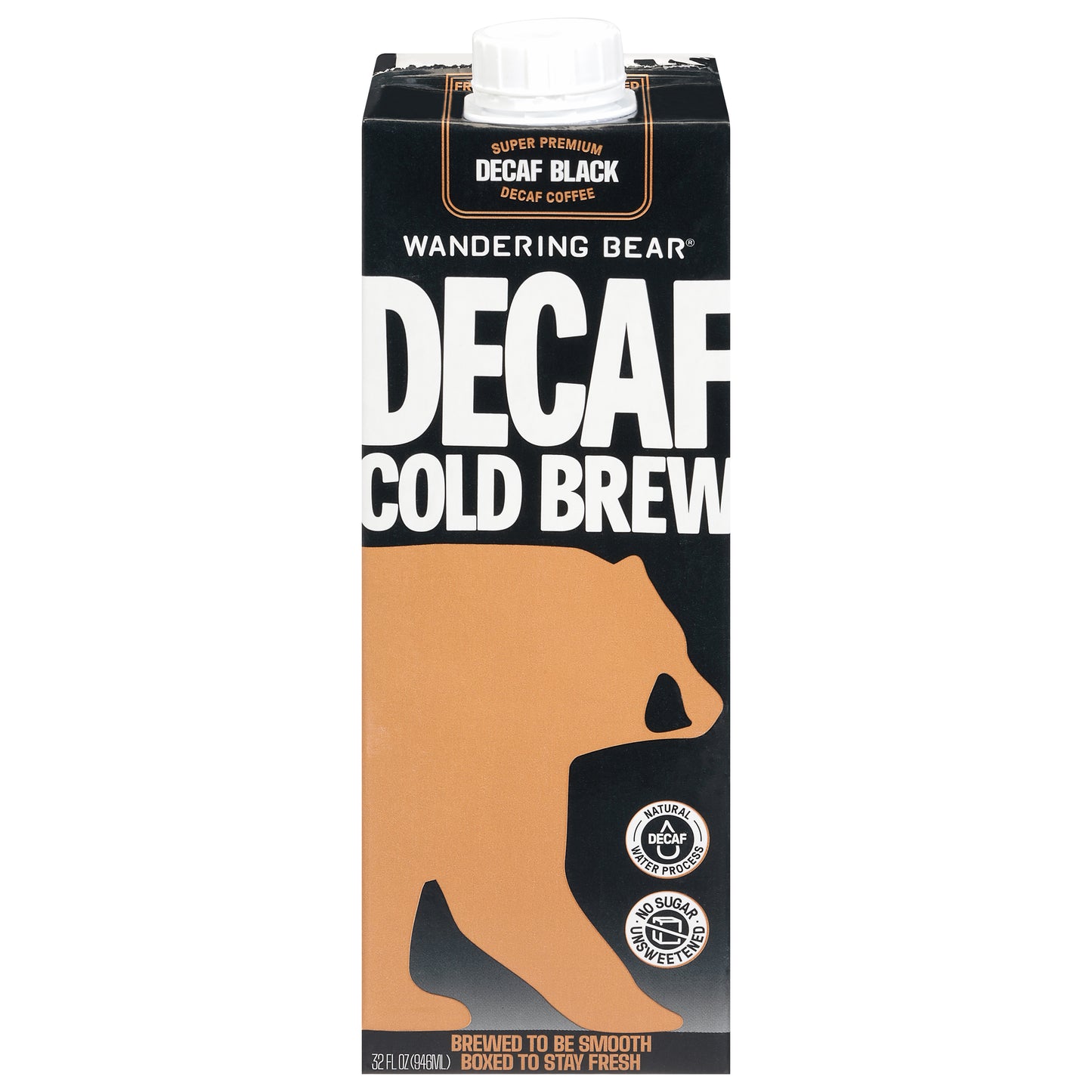 Wandering Bear Decaf Cold Brew Super Premium Black Coffee 32 fl oz
