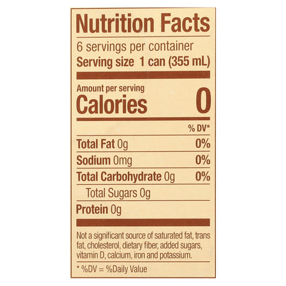 Zevia Zero Sugar Creamy Root Beer Soda 6 - 12 fl oz Cans