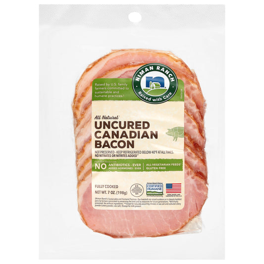 Niman Ranch All Natural Uncured Canadian Bacon 7 oz