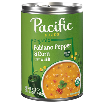 Pacific Foods Organic Poblano Pepper & Corn Chowder 16.3 oz
