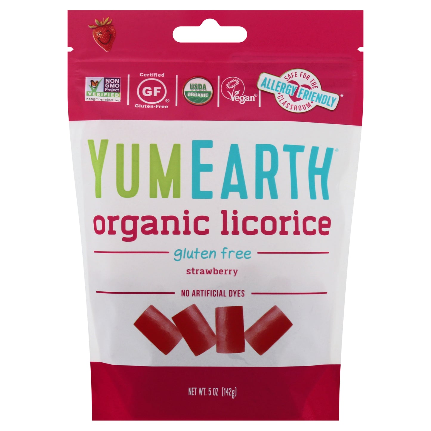YumEarth Organic Strawberry Licorice 5 oz