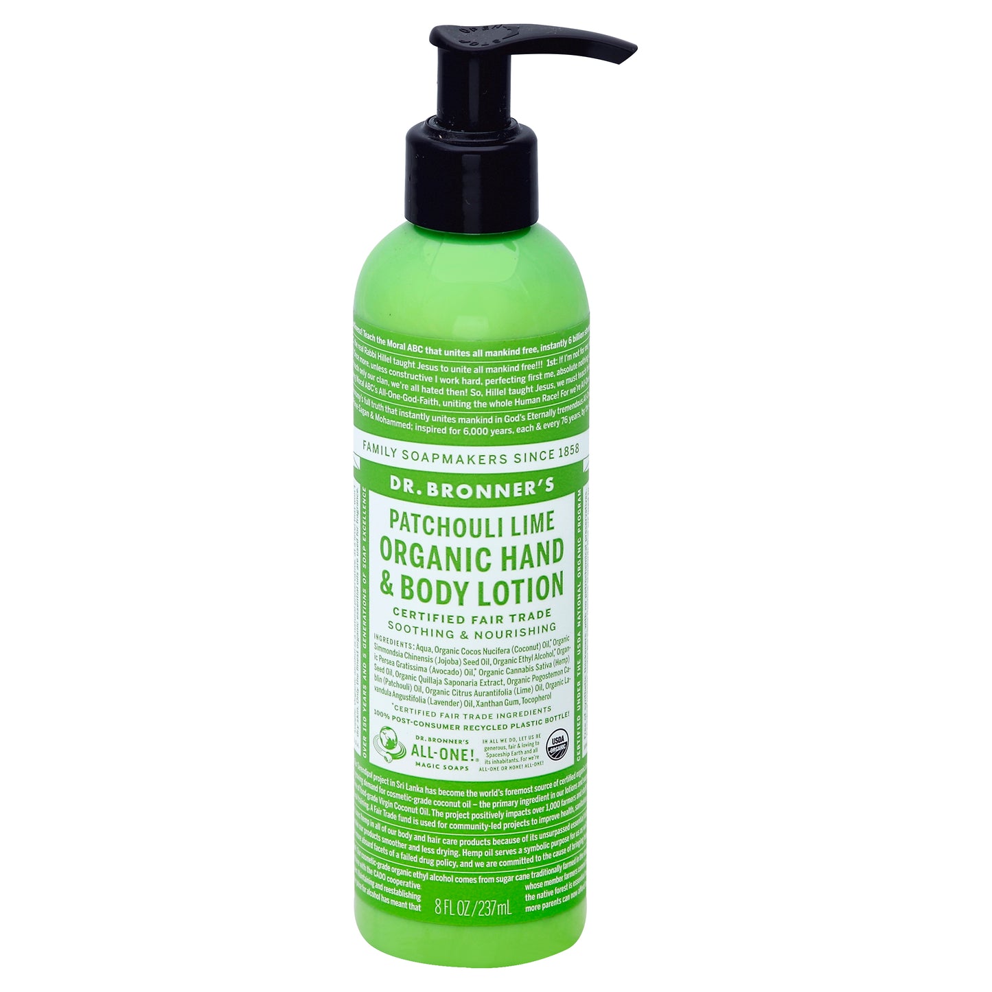 Dr. Bronner's Hand & Body Lotion 8 oz