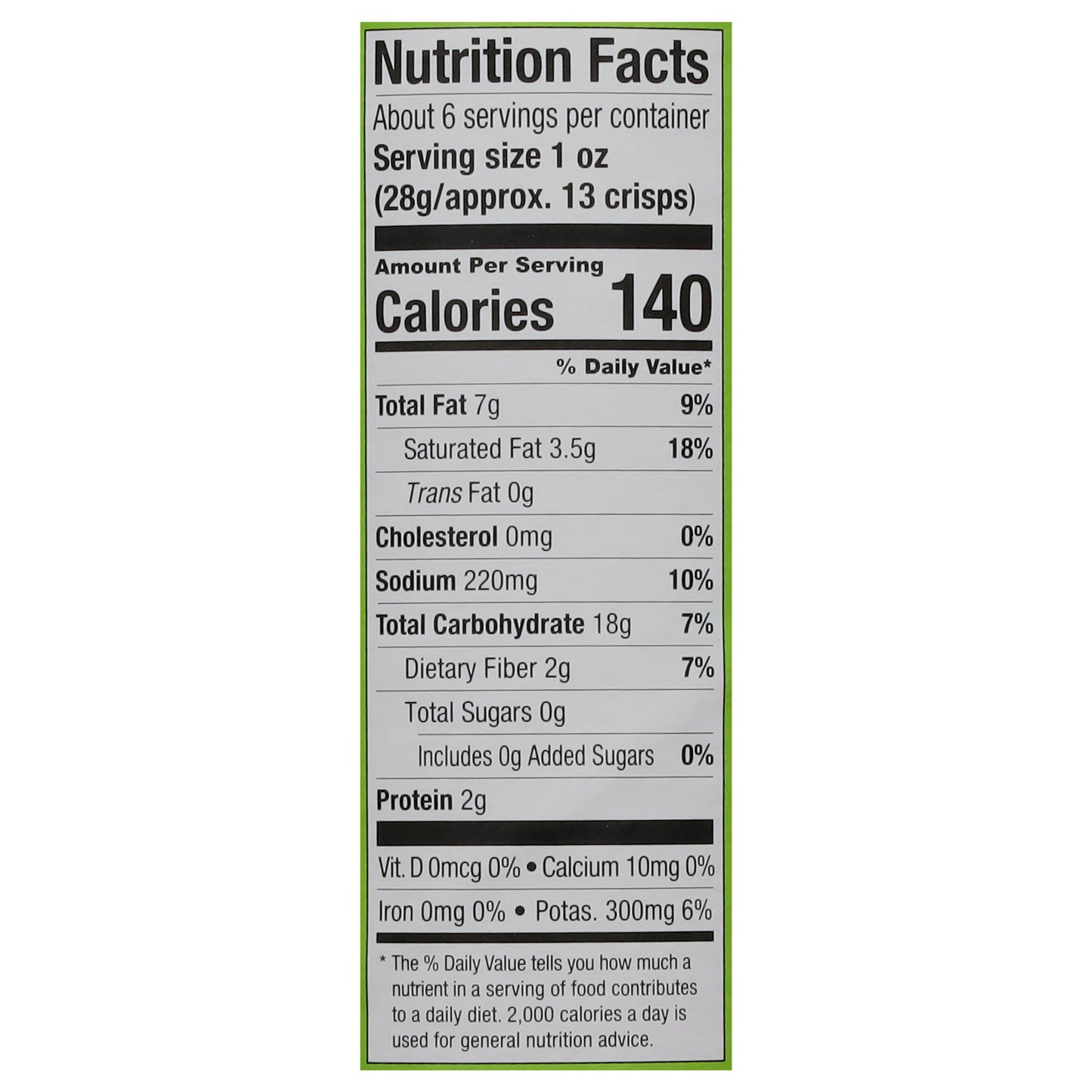 Crisps, Sour Cream & Onion