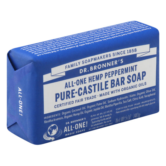 Dr Bronners Bar Soap 5 oz - Peppermint