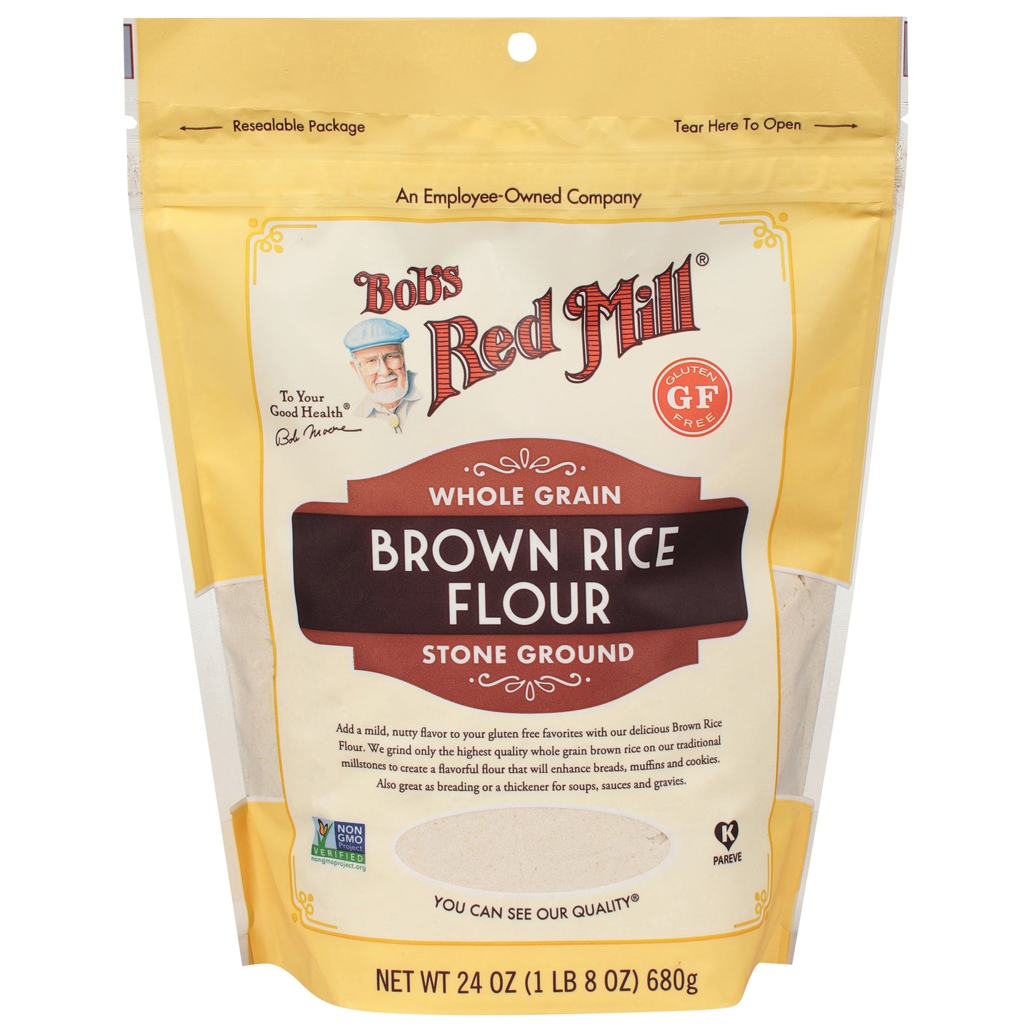 Bob's Red Mill Stone Ground Whole Grain Brown Rice Flour 24 oz